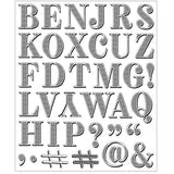 Sizzix Clear Stamps Set Textured Alphabet by 49 & Market (667184)