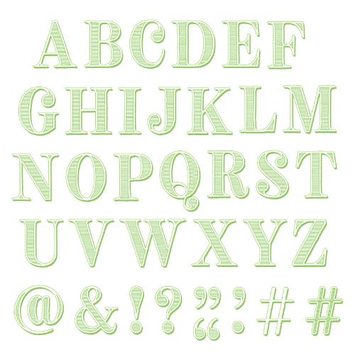 Sizzix Clear Stamps Set Textured Alphabet by 49 & Market (667184)
