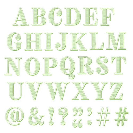 Sizzix Clear Stamps Set Textured Alphabet by 49 & Market (667184)