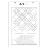 Sizzix Clear Stamps Set w/ Stencils Set Outdoor Essentials by 49 & Market (667185)