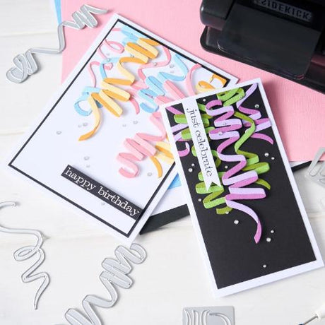 Sizzix Thinlets Die Set Celebration Streamers by Tim Holtz (667209)