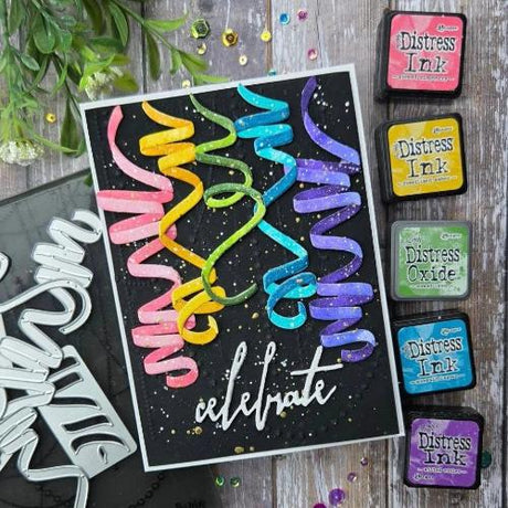 Sizzix Thinlets Die Set Celebration Streamers by Tim Holtz (667209)