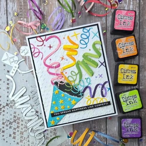 Sizzix Thinlets Die Set Celebration Streamers by Tim Holtz (667209)
