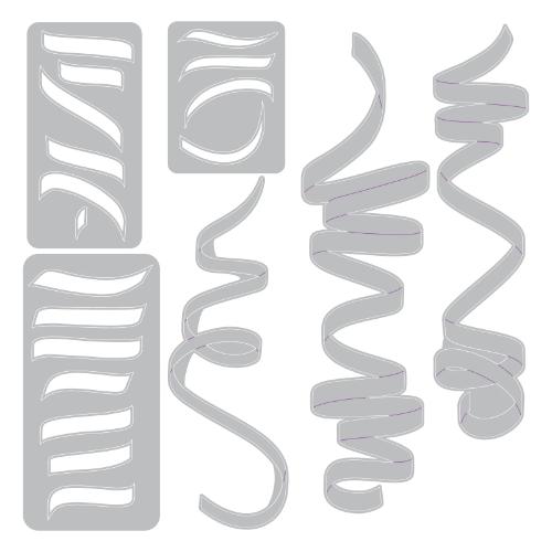Sizzix Thinlets Die Set Celebration Streamers by Tim Holtz (667209)