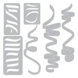 Sizzix Thinlets Die Set Celebration Streamers by Tim Holtz (667209)