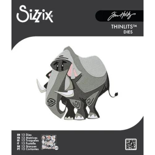 Sizzix - Tim Holtz - Thinlits Dies - Clarence Colorize - Mini