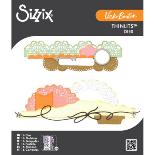 Sizzix Thinlits Die Border Clusters by Vicki Boutin (667186)