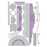 Sizzix Thinlits Die Border Clusters by Vicki Boutin (667186)