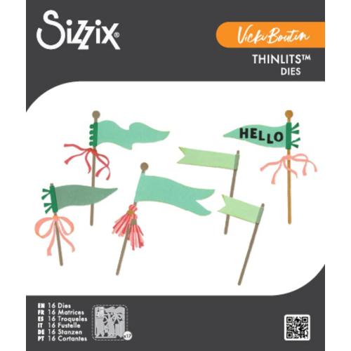 Sizzix Thinlits Die Layering Pennant Flags by Vicki Boutin (667187)