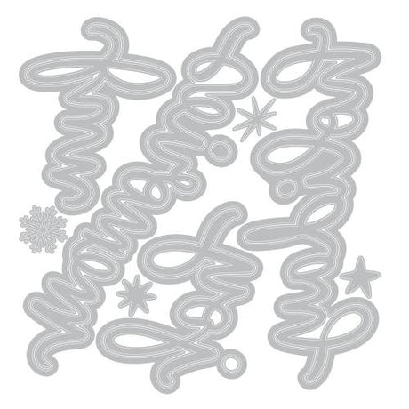 Sizzix Thinlits Die Vicki Holiday Script by Vicki Boutin (667189)