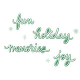 Sizzix Thinlits Die Vicki Holiday Script by Vicki Boutin (667189)
