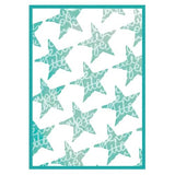 Sizzix Stencil A4 w/ Framelits Die Script Layering Stars by Vicki Boutin (667191)