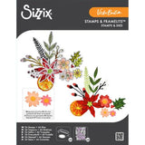 Sizzix Clear Stamps w/ Framelits Die Winter Florals by Vicki Boutin (667192)