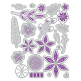 Sizzix Clear Stamps w/ Framelits Die Winter Florals by Vicki Boutin (667192)
