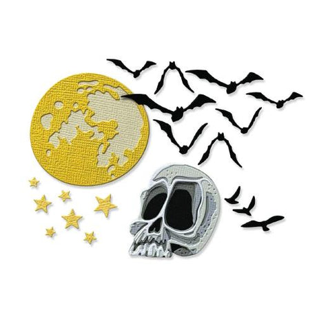 Sizzix Thinlits Die Vault Moonlight Scare (25pcs) by Tim Holtz (667235)
