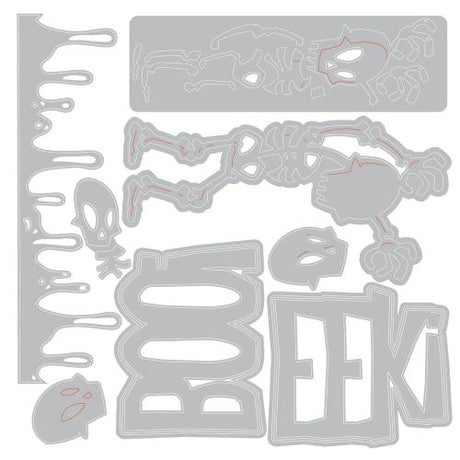 Sizzix Thinlits Die Vault Frights + Bones (10pcs) by Tim Holtz (667237)