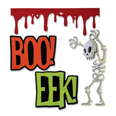 Sizzix Thinlits Die Vault Frights + Bones (10pcs) by Tim Holtz (667237)
