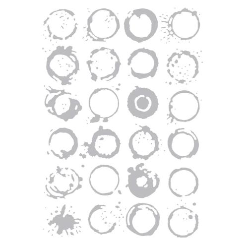 Sizzix 2D Texture Fades A5 Embossing Folder Large Vault Ringer by Tim Holtz (667239)