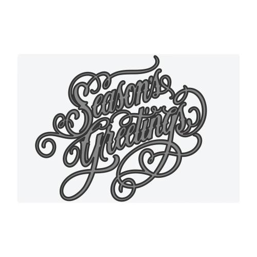 Sizzix Multilevel Texture Fades w/ A6 Embossing Folder Vault Seasons Greetings by Tim Holtz (667249)