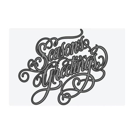 Sizzix Multilevel Texture Fades w/ A6 Embossing Folder Vault Seasons Greetings by Tim Holtz (667249)