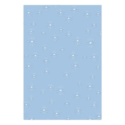 Sizzix 2D Texture Fades w/ A5 Embossing Folder Vault Sparkle Stars by Tim Holtz (667250)