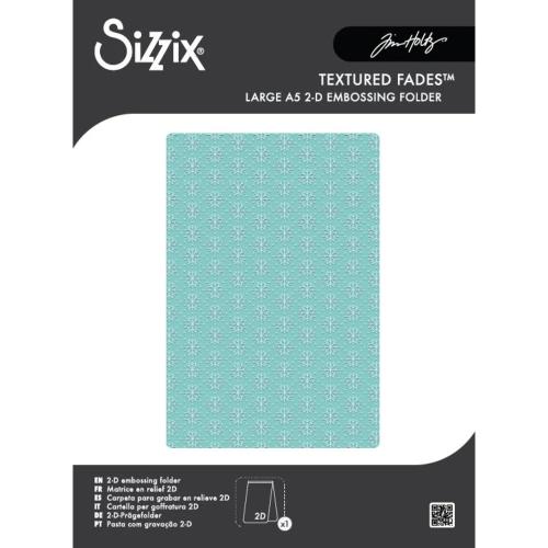Sizzix 2D Texture Fades w/ A5 Embossing Folder Vault Snowflakes #3 by Tim Holtz (667251)