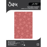 Sizzix 2D Texture Fades w/ A5 Embossing Folder Vault Holly Poinsettia by Tim Holtz (667252)