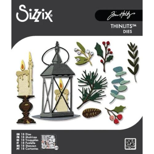 Sizzix Thinlits Die Vault Winter Candlelight by Tim Holtz (667254)