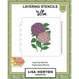 Lisa Horton Crafts Hydrangea Blooms 6x6 Layering Stencils¬†