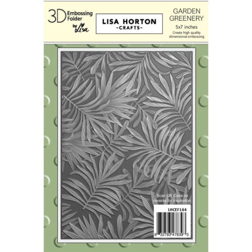 Lisa Horton Crafts Garden Greenery 5x7 3D Embossing Folder¬†