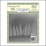 Lisa Horton Crafts 6x6 3D Embossing Folder - Winter Forest