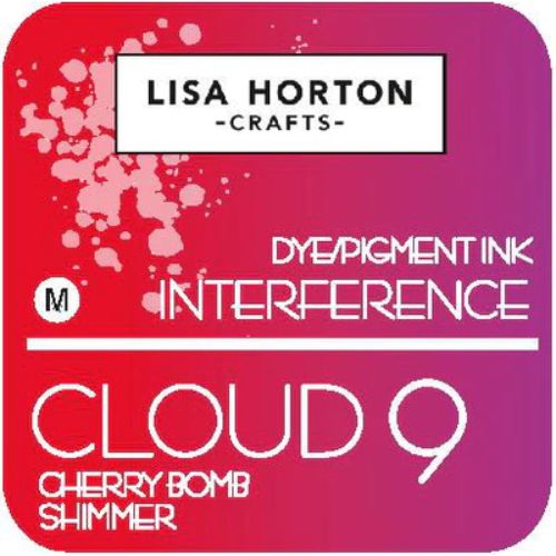 Lisa Horton Crafts Cherry Bomb Shimmer Interference Ink