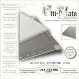 Lisa Horton Crafts Rotating Stamp Tool & Mat - Postage as per Actual