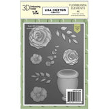 Lisa Horton Crafts Bouquet Builder - Floribunda Elements A6 3D Embossing Folder & Die