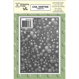 Lisa Horton Crafts Mini Blooms - Lily Of The Valley Background 5x7 3D Embossing Folder