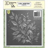 Lisa Horton Crafts Leafy Flourish 6x6 3D Embossing Folder & Die¬†