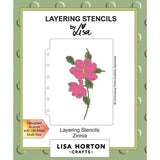 Lisa Horton Crafts Zinnia A6 Layering Stencils Layering Stencils¬†