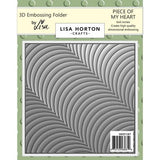 Lisa Horton Crafts 3D Embossing Folder 6"x6" Piece Of My Heart