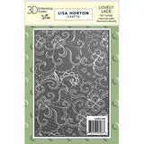 Lisa Horton Crafts 3D Embossing Folder 5"x7" Lovely Lace