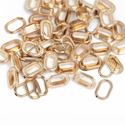 We R Crop-A-Dile Oval Eyelets-Gold 50pc