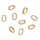 We R Crop-A-Dile Oval Eyelets-Gold 50pc