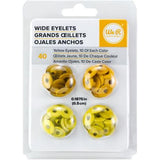 We R Eyelets Wide 40/Pkg-Yellow