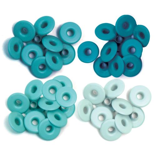 We R Eyelets Wide 40/Pkg Aqua