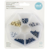 We R Eyelets W/Storage Case 140/Pkg Metallic