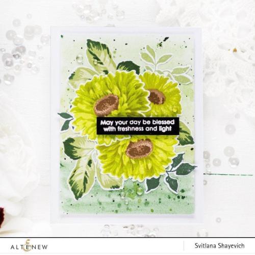 Altenew - Green Fields with Permanent Black Crisp Dye Ink Mini Cube Set