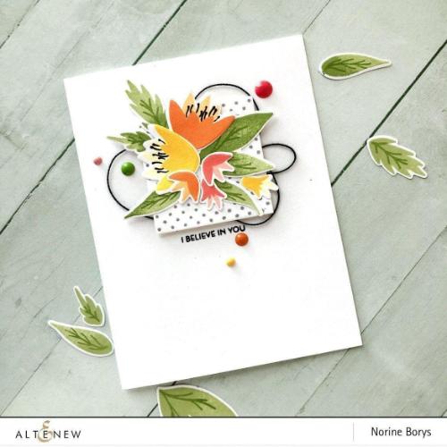 Altenew - Green Fields with Permanent Black Crisp Dye Ink Mini Cube Set
