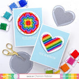 Waffle Flower Stitchable Cards 10/Pkg-Perforated Pinking Shapes SCP201