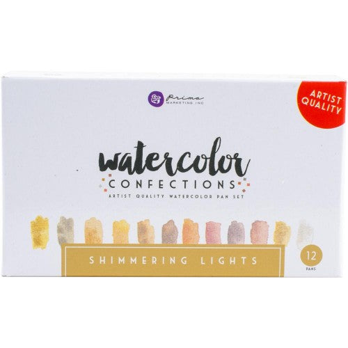 Prima Watercolor Confections Watercolor Pans 12/Pkg Shimmering Lights