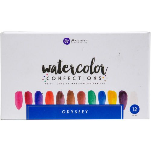 Prima Watercolor Confections Watercolor Pans 12/Pkg Odyssey