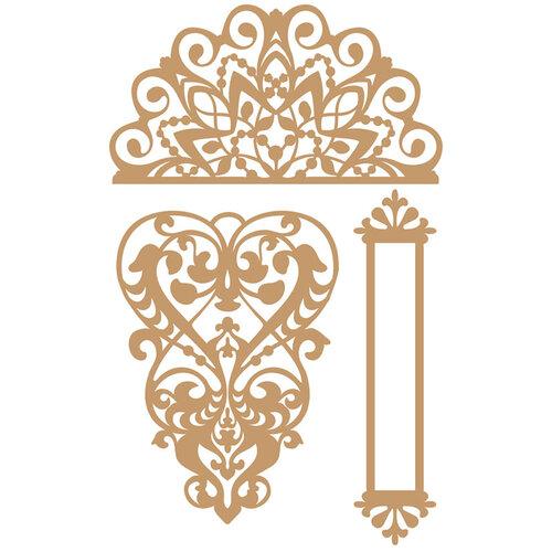 Prima - Chipboard Embellishments - Lace And Heart